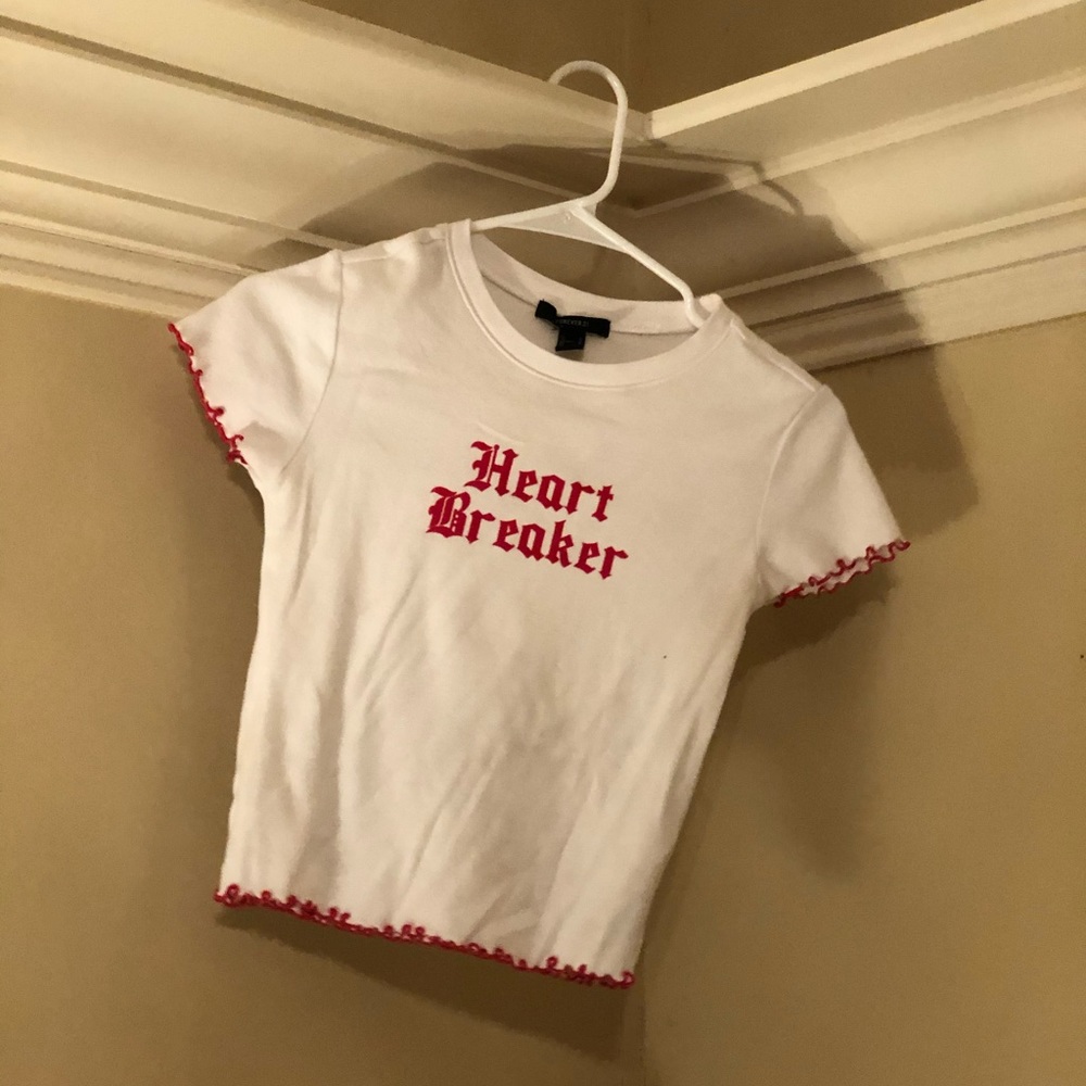 FOREVER 21 ‘heart breaker’ crop